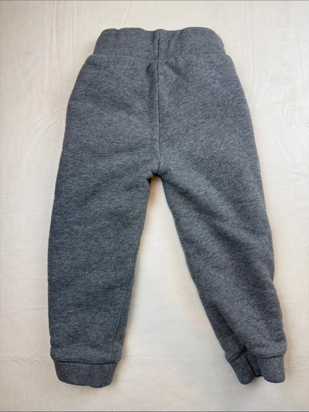GAP Kids Heather Gray Elastic Waist Drawstring Jogger Pants Fleece Lined Size 3T
